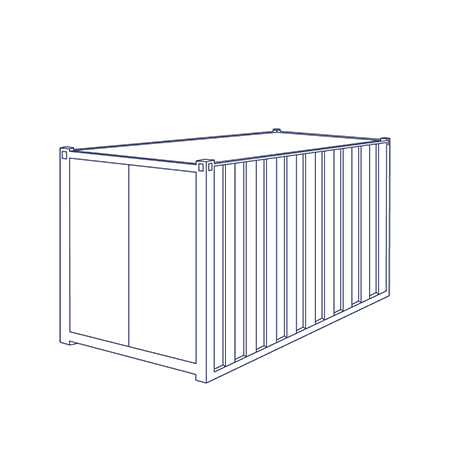 20 ft standard shipping container