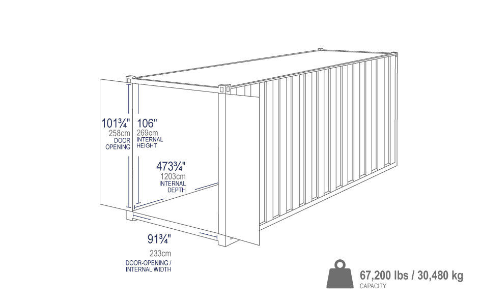 40ft HC (High Cube)