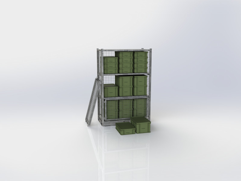 SHARKCAGE BOX-RACK 12 - DIMENSIONS AND PICTURES