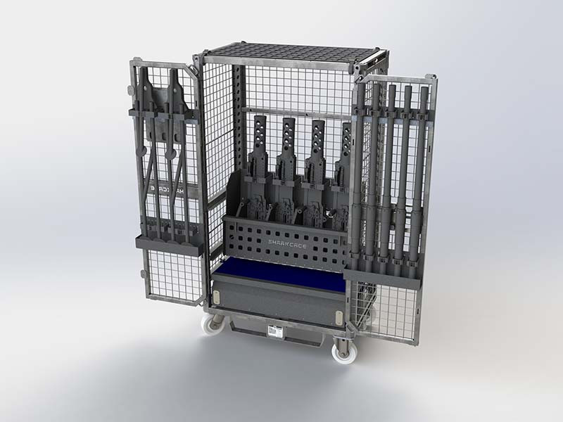 CWM CREW WEAPONS HOLDER SC-AC-CW-MD-61 storing M2 with a CWM DRAWER in the bottom