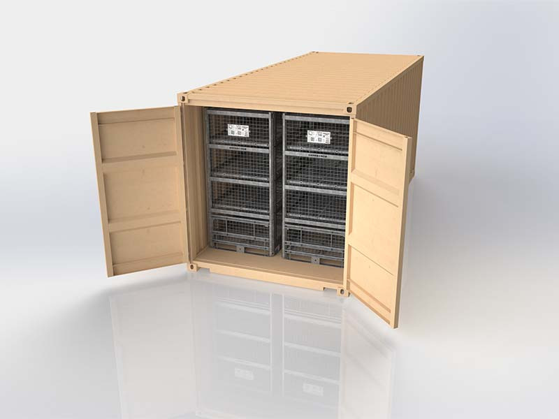 ORIGINAL XXL SC-CI-XX-4P-02 XXL in 20ft shipping container