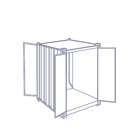 Tricon container